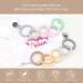 Kalovin Silicone Teether Rings - Clip-on Sensory Teething Links | BPA-Free Food Grade Teething Ring for Babies - Color 1 - Buy Online on GoSupps.com
