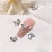 FEIlei Crown Nail Art Charms Zircon Nail Rhinestones Alloy Butterfly-Nail Crystal-Pearl - Buy Online on GoSupps.com
