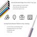 POLIGO 16pcs Colorful Rainbow Stainless Steel Straws with Case - Reusable Metal Straws for Yeti Tumbler - Includes Cleaning Brushes - Ideal for Smoothies and Bubble Tea - Buy Online on GoSupps.com