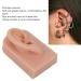 Silicone Ear Model for Piercing Training | Soft Flexible & Reusable Human Ear Display (Dark Skin Color) - International Shipping Available - Buy Online on GoSupps.com
