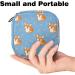 Cute Corgi Bone Pattern Women's Napkin Storage Bag | Portable Period Bag for Teens & Girls - Ideal for Menstrual Cups & Breastfeeding - Buy Online on GoSupps.com