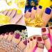 720 Short Square Bright Color False Toe Nails - 30 Sets | Matte Full Cover Press On Toenails for Women and Girls - Buy Online on GoSupps.com