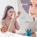 Fleur De Lis Contact Lens Case with Mirror | Portable Cute Eye Lens Box Travel Kit - Buy Online on GoSupps.com