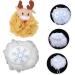 2pcs Bath Ball Shower Puff & Loofah Set | Holiday Bath Scrubber & Back Scrubber | Premium Shower Sponge Pouf - Buy Online on GoSupps.com