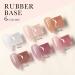 VENALISA 3 in 1 Rubber Base Gel Nail Polish Set - 6 Colors Nude Pink Milky White & Sheer Pink | Strengthener for Beautiful Nails - Buy Online on GoSupps.com