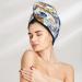 Hair Towel Wrap for Quick Drying - Marine Animals Design | Hair Drying Turban with Button for Easy Use - Buy Online on GoSupps.com