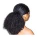 MINGDU Fake Hair Bun 8-24 Inch African Curly Ponytail Hair Extensions Hair Clips with Drawstring Hair Slices Ponytail Real Hair Extensions Hair Accessories (Color : A Size : 22inch(150g)) 22inch(150g) A