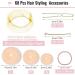 Gold Easy Hair Styling Tools 68PCS Kit - Hair Bun Net, Ballet Hair Nets, U Shaped Pins, Bobby Pins, Hair Bands - Bun Maker Rings for Women & Girls - Buy Online on GoSupps.com