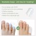 Breathable Gel Pinky Toe Protectors - 20 Pack Silicone Toe Sleeves for Bunion Pain Relief & Friction - Transparent Corn Cushions for Hammer Toes & Toenail Protection - Buy Online on GoSupps.com