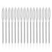 18pcs Large-Eye Blunt Needles  2 2.36 2.75 Yarn Knitting Needles Tapestry Sewing Needles Wool Hand Metal Sewing Knitting Needles for Crochet Projects (Silver)
