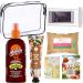 Summer Essentials Travel Toiletries with Spf 15 Bronzing Tanning Oil Lip Care Balm Spf 30 Nourishing Hand Cream Blotting Facial Tissue Self-Tanning Wipes and Waterproof Mobile Phone Bag - Buy Online on GoSupps.com