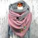 Elegant Women's Triangular Scarf - Versatile Cape & Button Warm Scarf | International Shipping - Buy Online on GoSupps.com