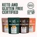 SuperFat Keto Cookies - Chocolate Chip 3 Pack | Low Carb, Gluten Free, No Sugar Added | Paleo & Diabetic Friendly Snack | 2.25 oz (Pack of 3) - Buy Online on GoSupps.com
