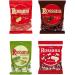 Italian Gourmet E.R. Rossana Coconut Chocolate Original Pistachio Candies Candy Lollies Pack of 4 Hard Sweets with Creamy Filling + Italian Gourmet Tomato Pulp 400g Box