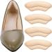 Molain Heel Cushion Inserts - Bladder Prevention Pillows for Large Shoes | 2 Pairs Suede High Insole Pads for Men & Women (Beige) - Ultimate Back Foot Protection & Comfort - Buy Online on GoSupps.com