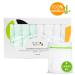 JM Bamboo Baby Washcloths Set - 8 Soft Cloths for Sensitive Skin | 25x25 cm Green & White with Laundry Bag - Ideal for Baby Care - Buy Online on GoSupps.com