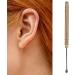 Titanium Alloy Ear Wax Removal Tool with Key Ring - Brass Glossy Round Ear Pick Cleaner for Ear Cleaning - Buy Online on GoSupps.com