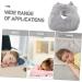 Healeved Neck Nap Pillow - Gray PP Cotton | Comfortable 28x23cm Travel Pillow for Girls - International Shipping Available - Buy Online on GoSupps.com