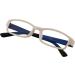 4Sold Slim Reading Glasses for Men & Women - Blue Light & UV Protection - Available in +0.50 to +2.5 - Stylish Gaming & Screen Glasses in White & Black - Buy Online on GoSupps.com