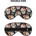 Luxury Sleep Mask for Men & Women - Soft Blackout Eye Masks for Travel Camping & Better Sleep - Sugar Skulls Design - Buy Online on GoSupps.com