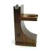 G.B.S Deluxe Wooden Shaving Razor and Shave Brush Stand - Safety Razor Brush Holder. Prolong The Life of Your Shaving Brush and Razor Walnut Wood Finish