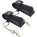 Lipstick Keychain Holder Set | Lip Balm Purse Storage | 2pcs Black Bag Organizer for Women - Buy Online on GoSupps.com