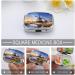 Traditional Windmill Print Pill Box | 2 Compartment Metal Pill Organizer | Portable Pocket & Purse Storage - Buy Online on GoSupps.com