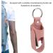 Asthma Inhaler Holder PU Leather Case for Travel and Medication Storage with Carabiner Clip 2pcs (Roseate) - Buy Online on GoSupps.com