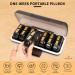 Weekly Pill Organizer - AM PM 7-Day Detachable Case for Vitamins & Fish Oils | Moisture-Proof Travel Pill Box (Black - Buy Online on GoSupps.com