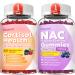 Sijigood Bundle: Cortisol Gummies & 1000mg NAC Gummies Sugar-Free 2 Packs