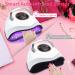 180W UV LED Nail Lamp for Gel Polish | Fast Nail Dryer with 48 Lamp Beads | 4 Timers | Portable Handle | UV Nail Light for Fingernail & Toenail - Buy Online on GoSupps.com
