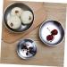 Zerodeko 3pcs 304 Round Condiments Ramekins Soy Sauce Dish Small Condiment Bowls Metal Serving Dishes Metal Sauce Cups Appetizer Plates Ceramic Sauce Containers Stainless Steel re-usable Size 2x3pcs As Shownx3pcs - Buy Online on GoSupps.com