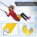 AGPTEK Swing Seat 30.4 x 6 x 0.27 Inch | Yard Swing for Kids & Adults with Metal Triangle Ring - Yellow | 300KG/660LB Weight Limit - Buy Online on GoSupps.com