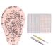 Ear Point Probe Set Acupoint Search Massage Kit Include 1pc Ear Point Probe 600 Counts Auricular Patches 1pc Tweezer and 1pc Ear Model