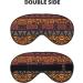 African Mud Cloth Tribal Print Eye Mask | Unisex Soft Comfort Sleep Shade for Travel Yoga & Shift Work - Buy Online on GoSupps.com