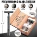 Premium Safety Razor for Men | Long Handle with 15 Stainless Steel Double Edge Blades | Reduced Razor Burn - Black - Buy Online on GoSupps.com