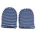 Keenso Reisen foldable slippers indoor slippers portable reusable soft cotton slipproof slippers for travel hotel plane house for men blue stripes