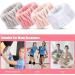 Chunyin 8-Piece Microfiber Wrist Wash Towel Set - Absorbent Wristbands for Women and Girls - Prevent Liquid Spills - Gray/White/Beige/Pink - Buy Online on GoSupps.com