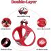 Suredoo XXS Dog Harness with Leash - Reflective Breathable & Anti-Train Design for Small & Medium Dogs - Red Checked Pattern - Buy Online on GoSupps.com