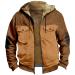 Coat plush jacket hoodie jacket oversize winter coat men fleece jacket warm sweater long sleeve standing collar upperwear breathable warm cuddly men's coat elegant jacket winter jacket coffee 4xl