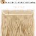 S-noilite Clip in Hair Extensions 24 Inch - Golden Mix Bleach Blonde Curly Wavy Hairpiece - Buy Online on GoSupps.com