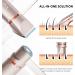 Electric Bikini Trimer Shaver for Women - 2 in 1 IPX7 Waterproof Hair Removal Kit - Rechargeable Facial and Body Hair Remover (Rose Gold) - Buy Online on GoSupps.com