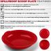 Providence Spillproof 9 Scoop Plate High-Low Adaptive Bowl 2-Pack - Red & White Set for Disabled Elderly - PSC 996 - Buy Online on GoSupps.com