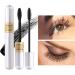 Mascara Waterproof | Black Waterproof Voluminous Double Effect Essence Mascara for Lifting Curling Multiplying. Feathery Soft Full Lashes Eye Makeup - Buy Online on GoSupps.com