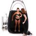 Portable Black Spray Tanning Tent Pop Up Booth with Carry Bag - Buy Online on GoSupps.com