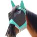 Harrison Howard CareMaster Horse Fly mask with Ears and Nose Fringe Fly Protector Defender Mask Summer Mint Full Size Full (Large) Summer Mint