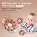 MCGMITT Baby Rattle Teething Ball Toy for 0-12 Month Babies - Soft Silicone Sensory Teether & Shaker Toy (Caramel) - Buy Online on GoSupps.com