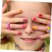 Healeved 3pcs Strawberry Nail Stickers Nail Slices for Nail Art DIY Nail Art Slices 3d Fruit Nail Sticker Nail Beauty Filler Supplies Nail Clay Polymer Clay Nail Flakes Red Manicure 0.5x0.5x0.2cmx3pcs Redx3pcs - Buy Online on GoSupps.com