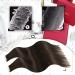 Moresoo Invisible Tape Extensions - Real Hair 60cm | Dark Brown #4 Tape In Hair Extensions - 20 Pieces/50g Remy Real Hair - Buy Online on GoSupps.com