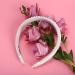 MAIGO Pearl Headband - Velvet Pearl Headband White Artificial Pearl Hairbands Faux Pearl Headbands for Grils Women Valentine's Day Giftsm Everyday Wear Wedding Party Bridal Shower Graduation Parties - Buy Online on GoSupps.com